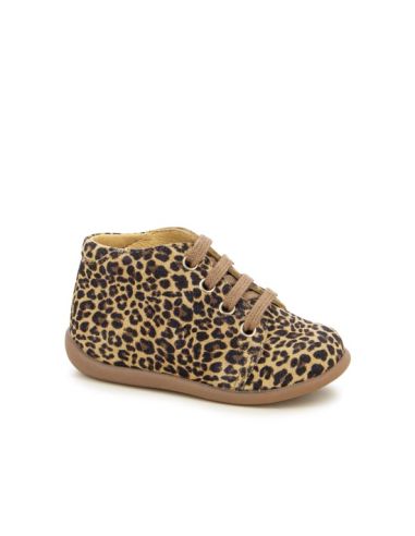 POM D'API STAND-UP BOTTINE LEOPARD