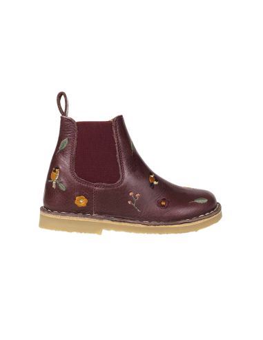 PETIT NORD ANKLE BOOT BIRDS BORDEAUX