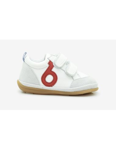 BENJIE MYRTILLE LOGO WHITE RED