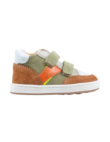 BABYBOTTE FORMIDABLE VELCRO KHAKI COGNAC